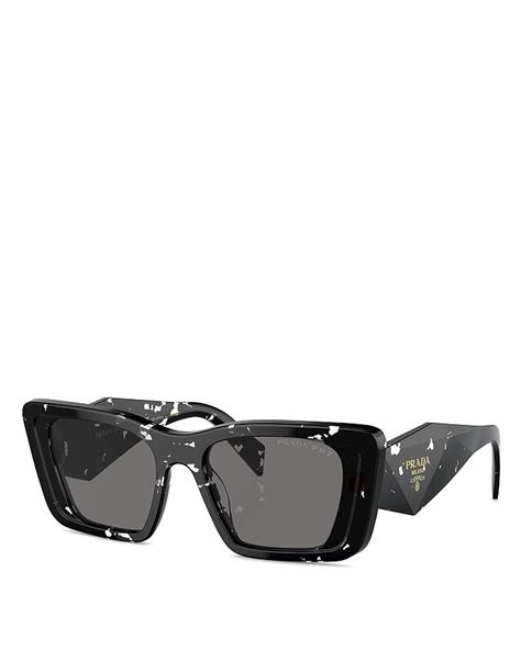 prada sunglasses butterfly|Prada 51mm rectangular sunglasses.